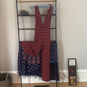 Reformation Striped Jumpsuit